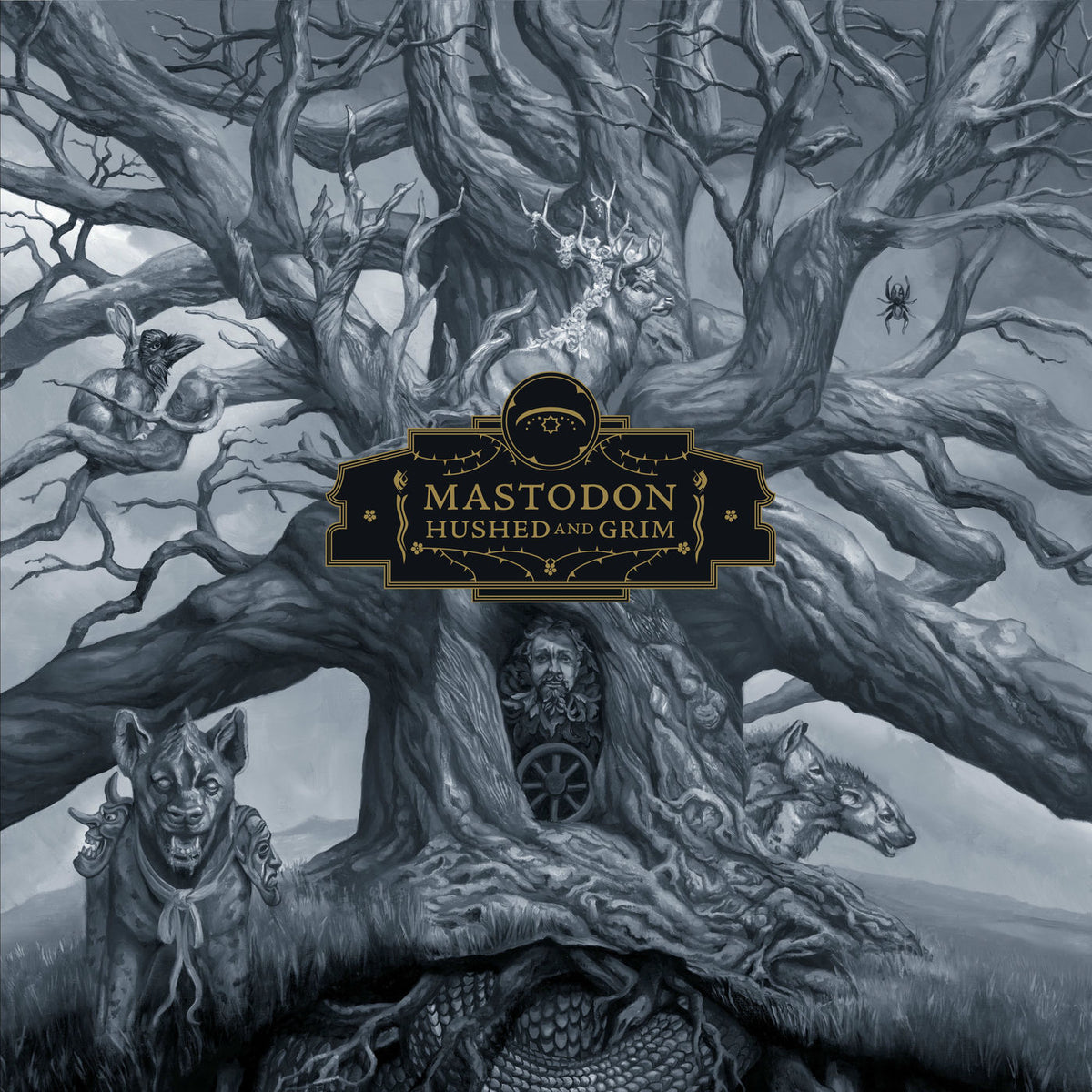 Mastodon – Hushed & Grim (Clear Vinyl) vinyl record cover