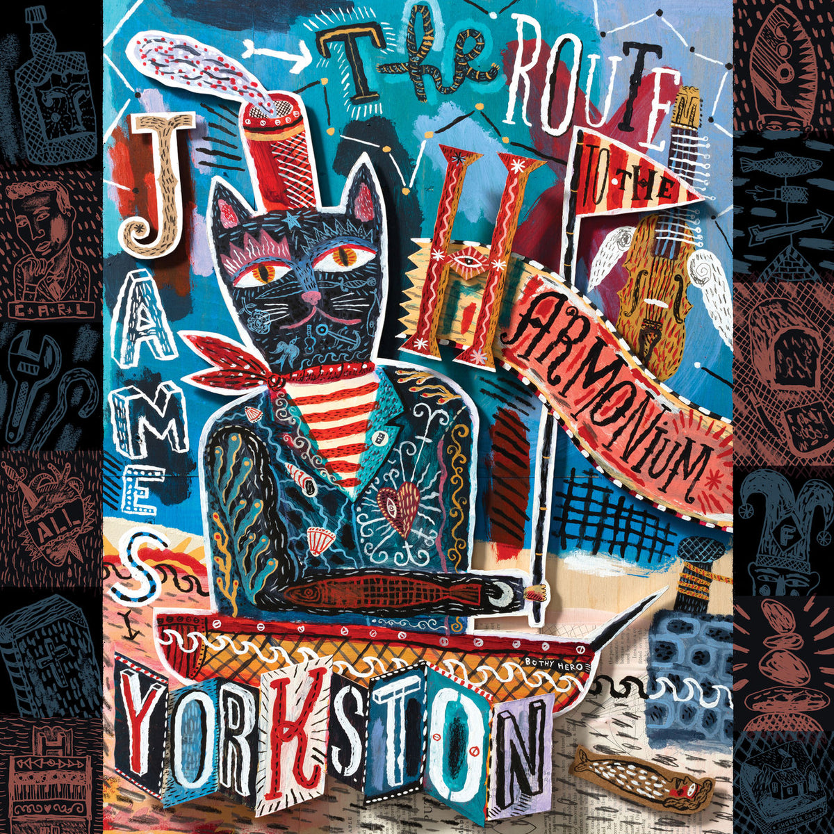 James Yorkston – The Route To The Harmonium vinyl record cover