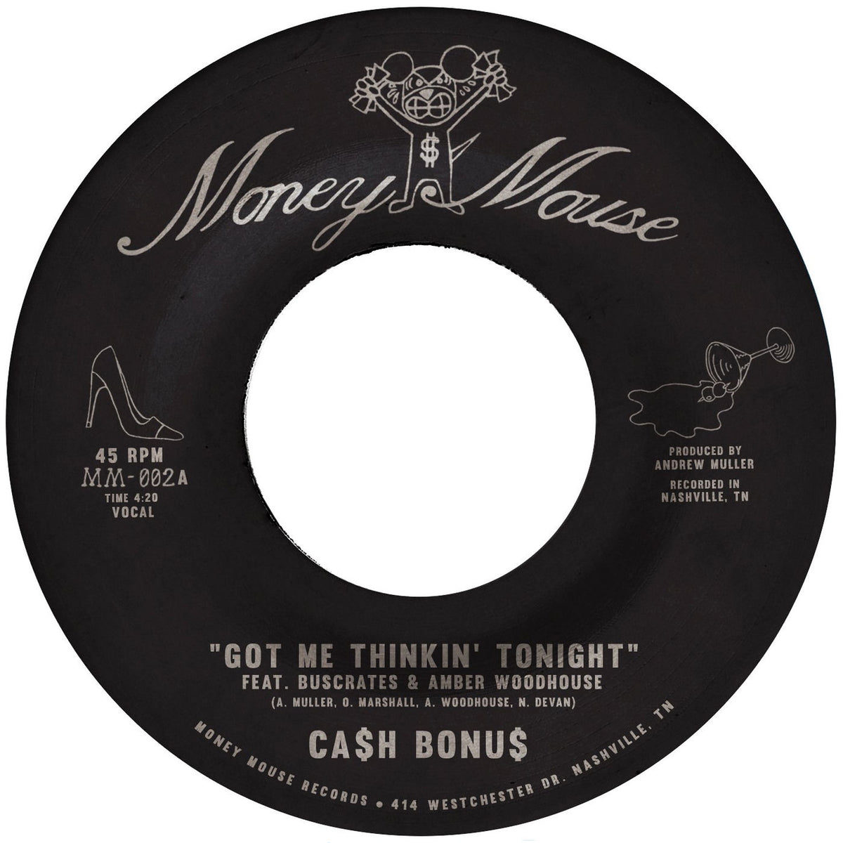 CA$H BONU$ – Got Me Thinkin' Tonight / Joy & Pain vinyl cover