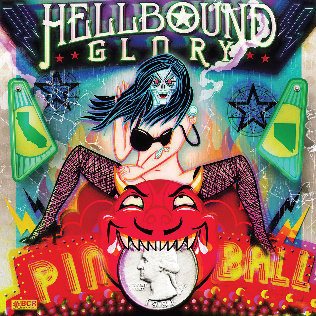 Hellbound Glory – Pinball vinyl record cover