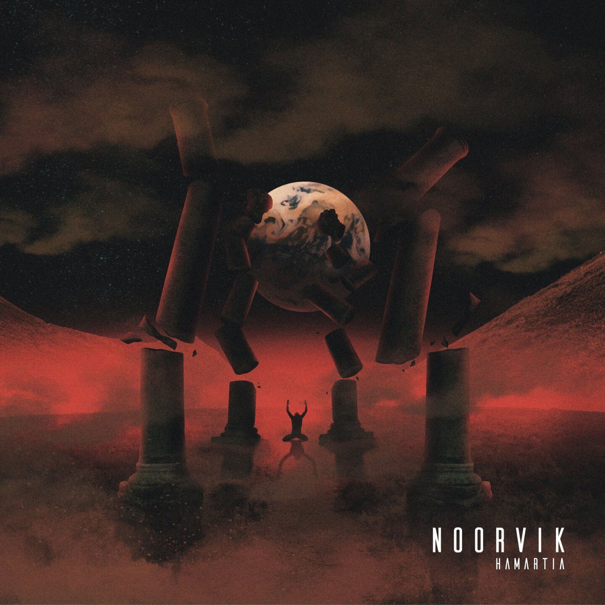 Noorvik – Hamartia (YELLOW/BLACK MARBLE VINYL) vinyl record cover