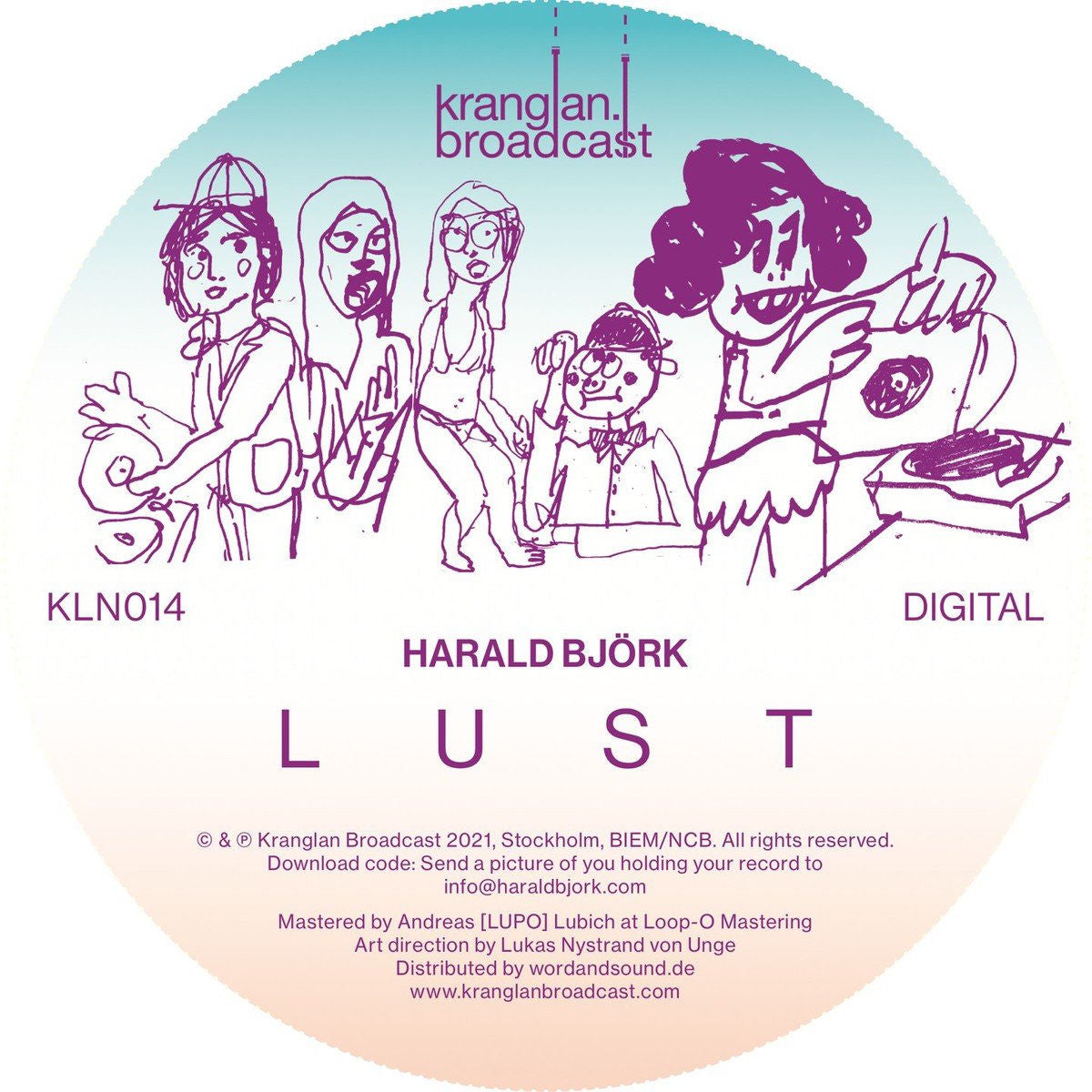 Harald Björk – Lust vinyl cover