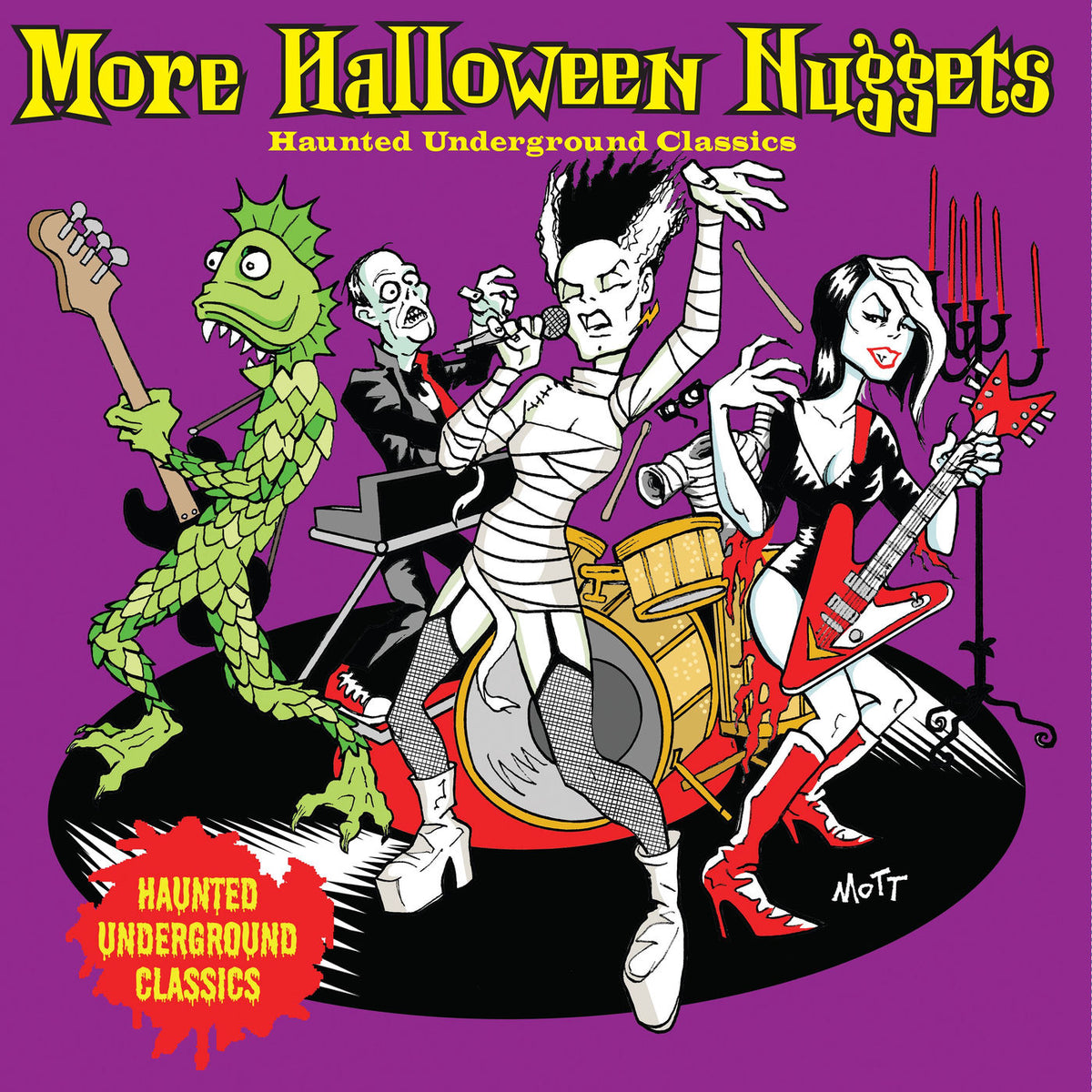 Various Artists – More Halloween Nuggets (Grape + Clear GHOSTLY Vinyl) vinyl record cover