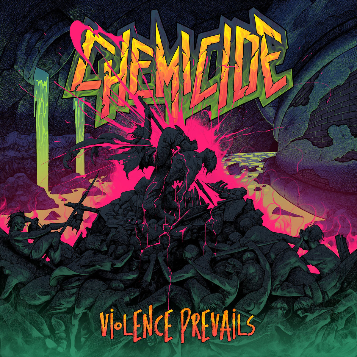 Chemicide – Violence Prevails vinyl record cover