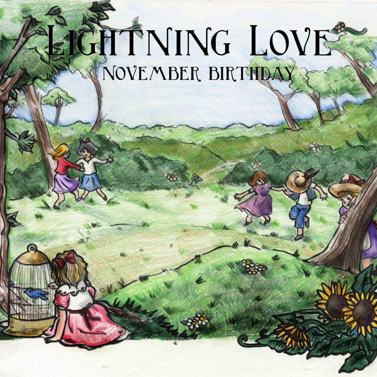 Lightning Love – November Birthday vinyl record cover