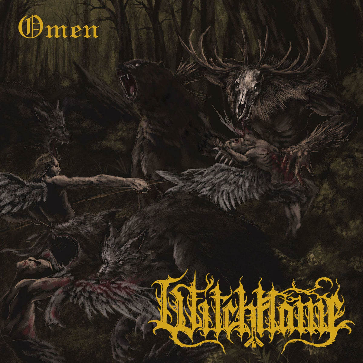 Witchflame – Omen vinyl record cover