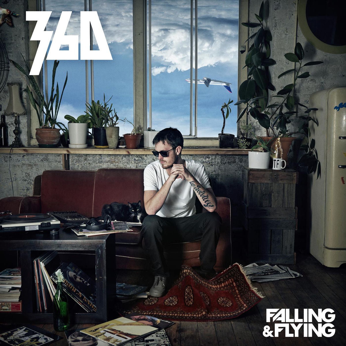 360 – Falling & Flying (SOLID BLUE VINYL) vinyl record cover