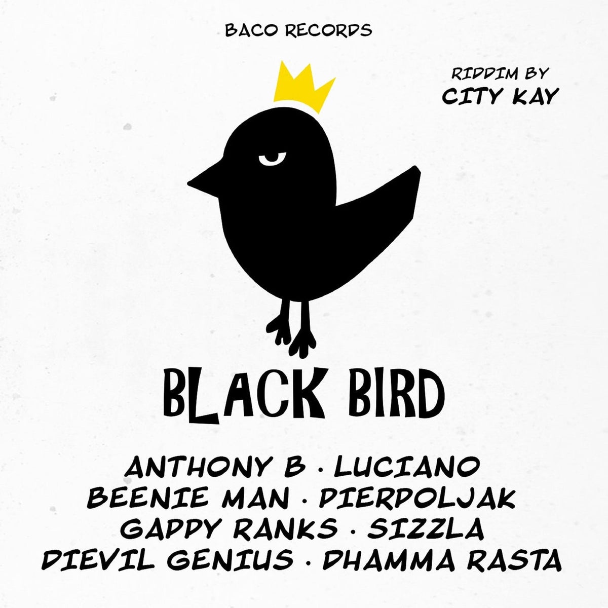 Various Artists – Black Bird Riddim By.. vinyl record cover