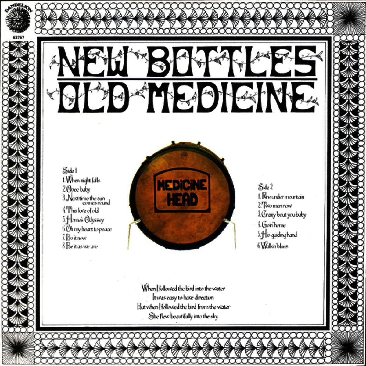 Medicine Head – New Bottles Old Medicine vinyl record cover