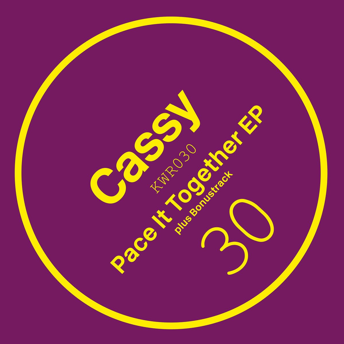 Cassy – Pace It Together EP vinyl cover