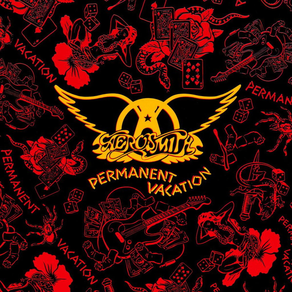 Aerosmith – Permanent Vacation vinyl record cover