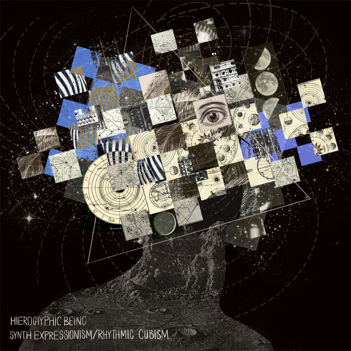 Hieroglyphic Being – Synth Expression / Rhythmic Cubism vinyl record cover
