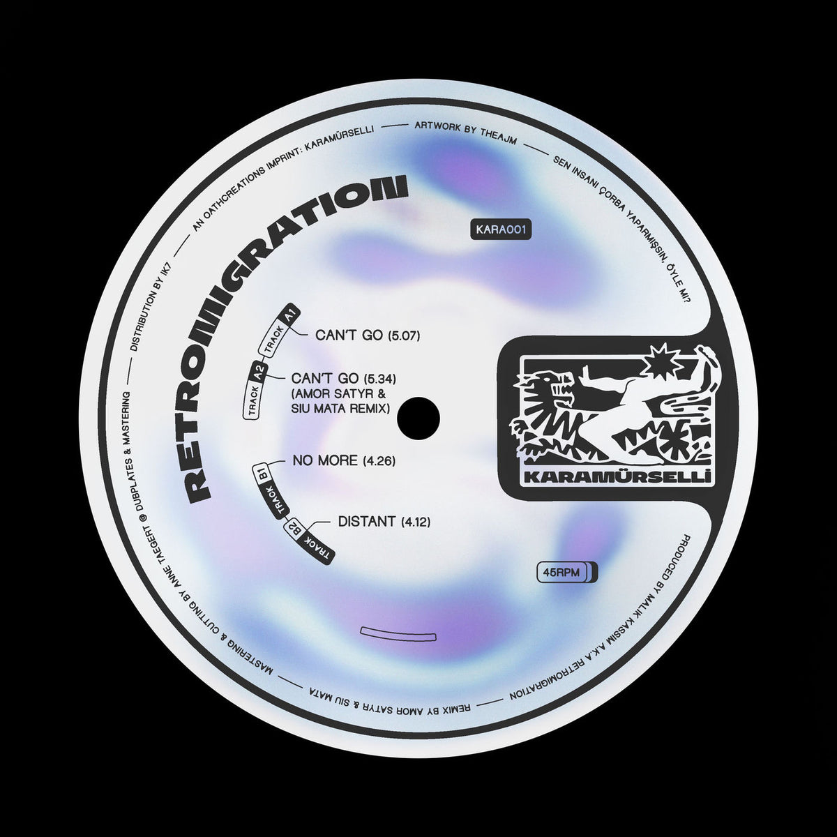 Retromigration – Can’t Go vinyl cover