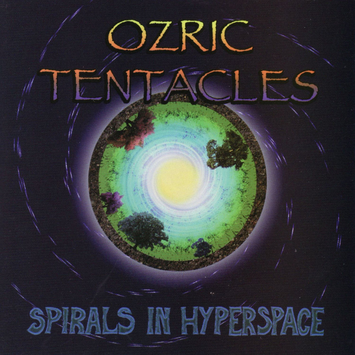 Ozric Tentacles – Spirals In Hyperspace - Purple Marble vinyl record cover