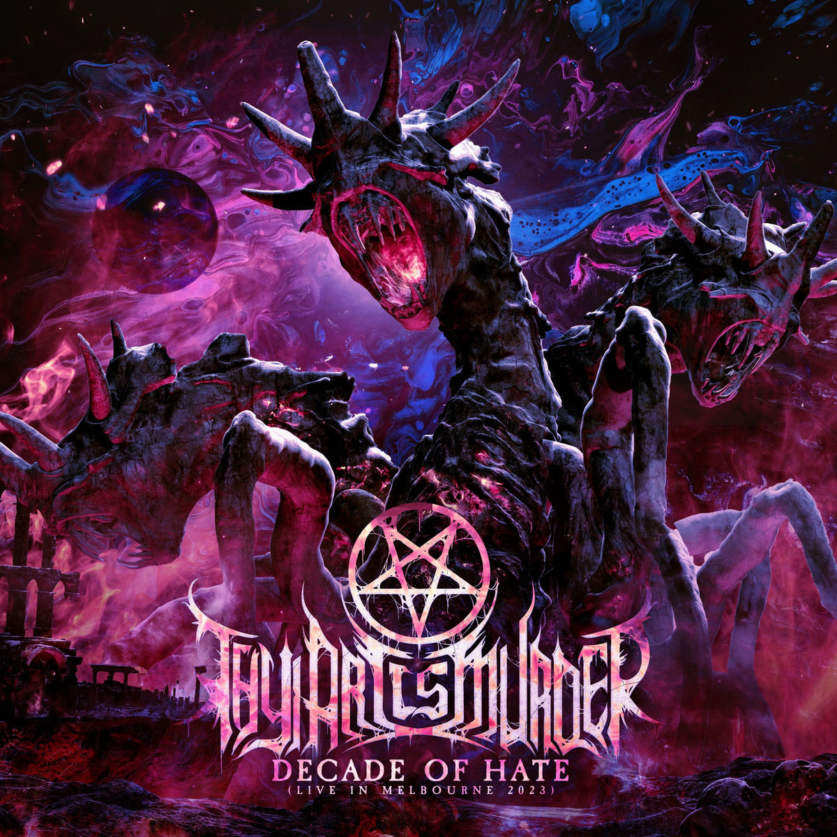 Thy Art is Murder – Decade of Hate (Live in Melbourne 2023) vinyl record cover