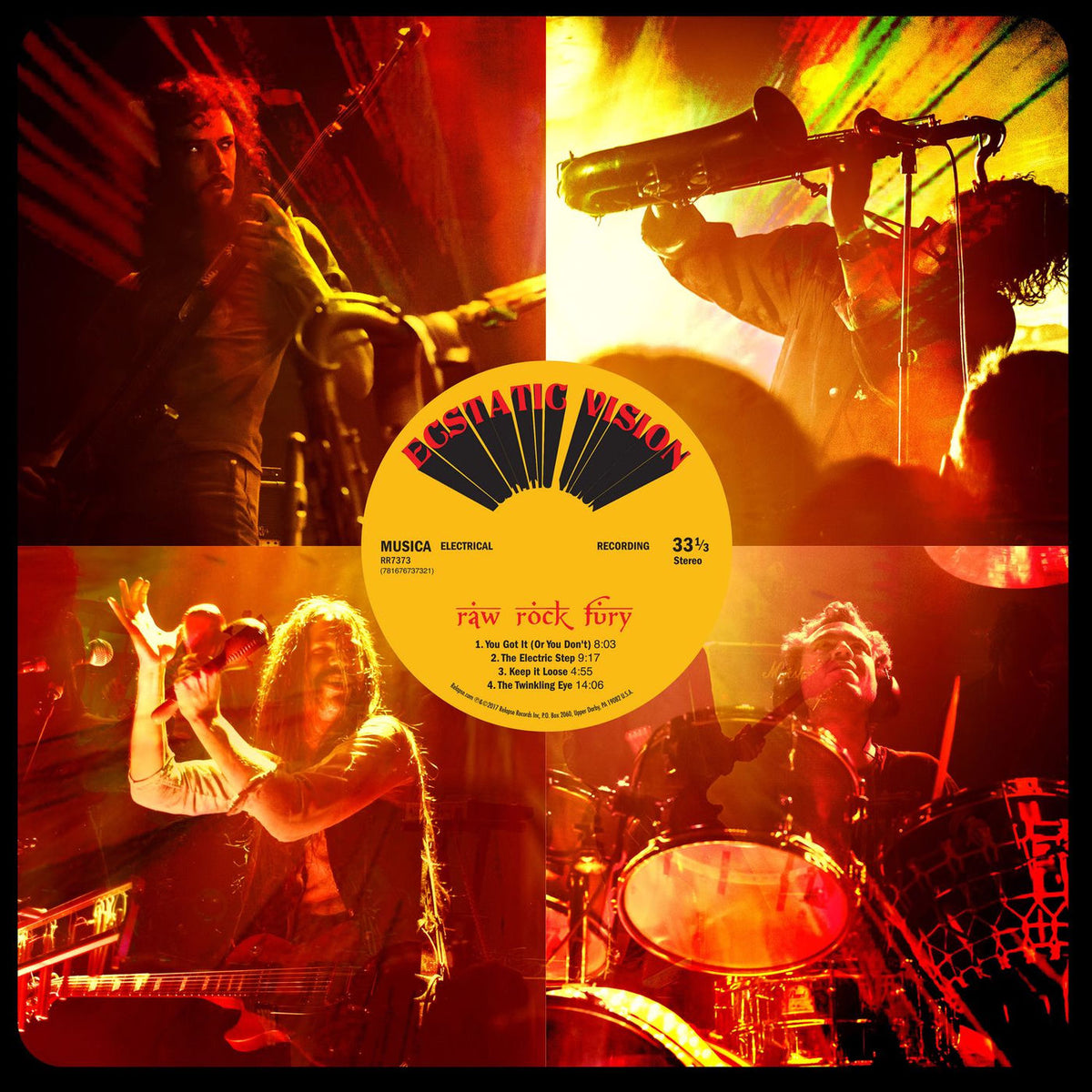 Ecstatic Vision – Raw Rock Fury vinyl record cover