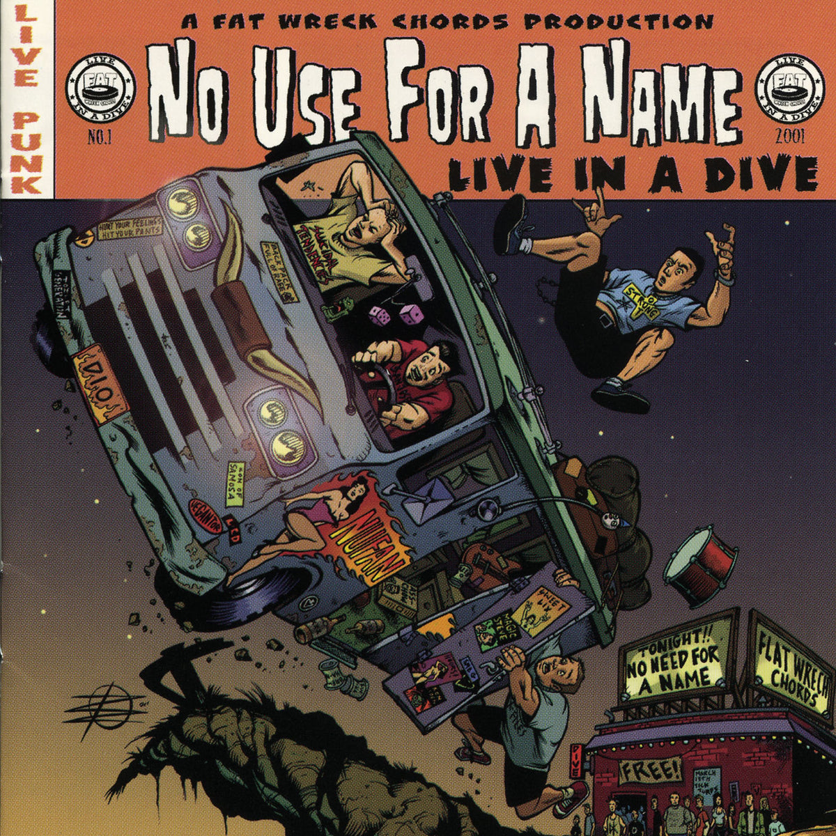 No Use For A Name – Live In A Dive vinyl record cover