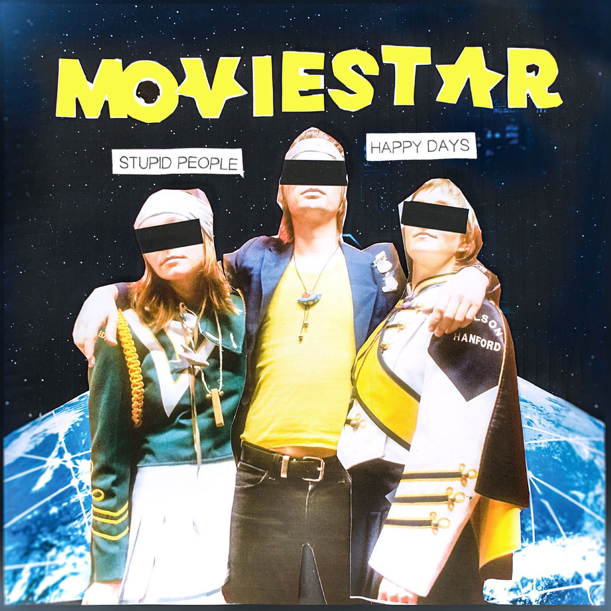 Moviestar – Stupid People Happy Days vinyl record cover