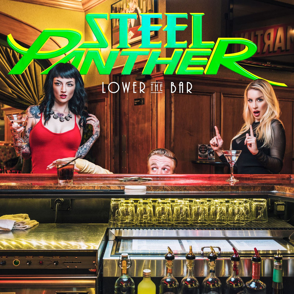 Steel Panther – Lower The Bar vinyl record cover