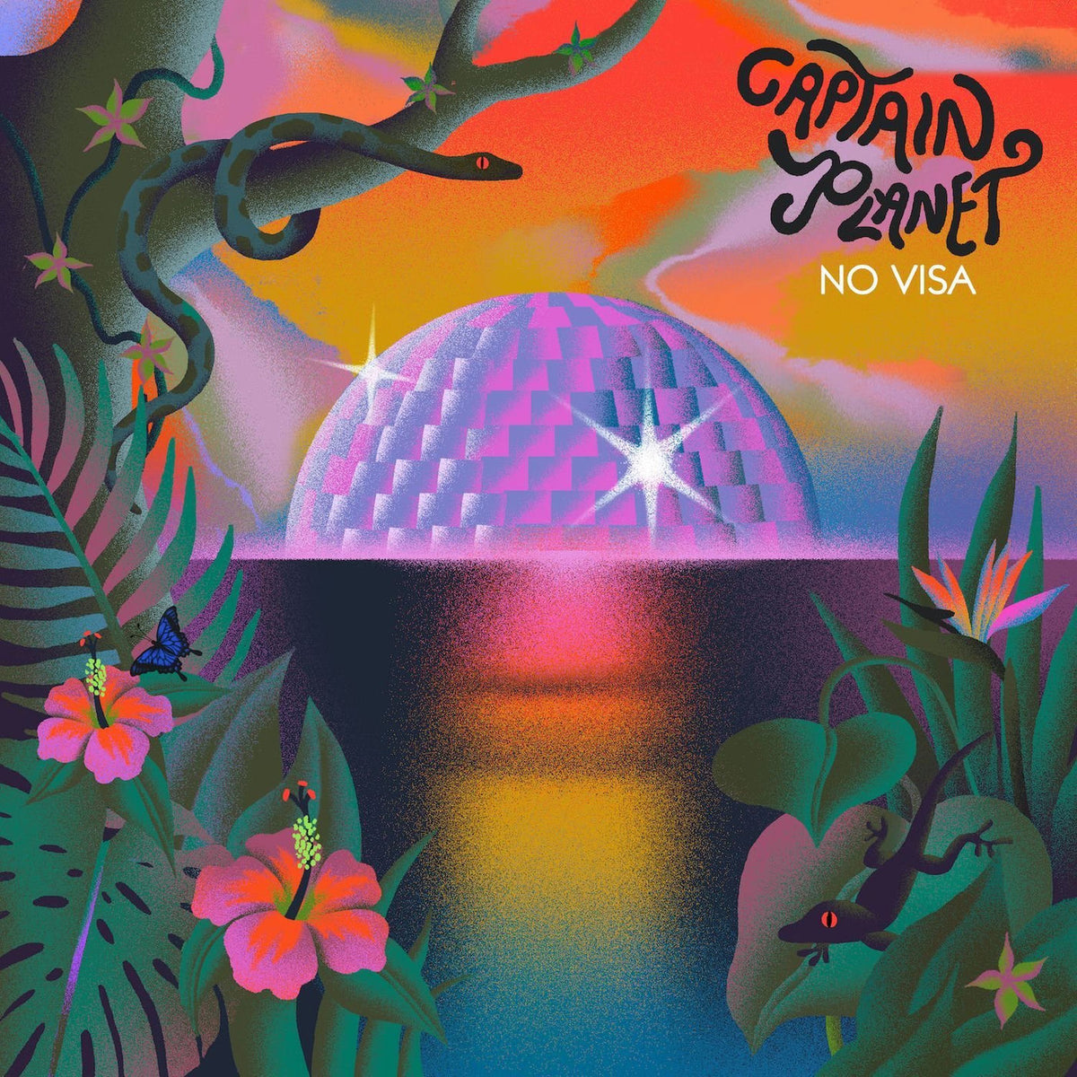 Captain Planet – No Visa vinyl record cover