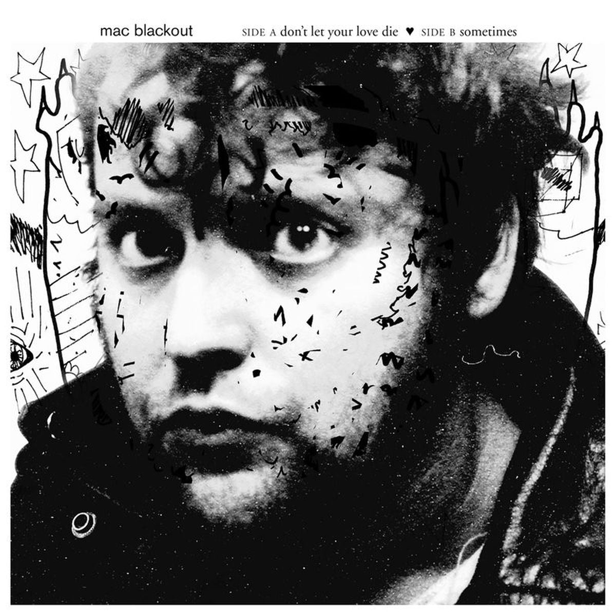 Mac Blackout – Don't Let Your Love Die vinyl cover