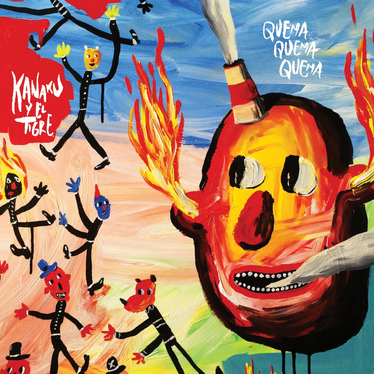 Kanaku Y El Tigre – Quema Quema Quema vinyl record cover