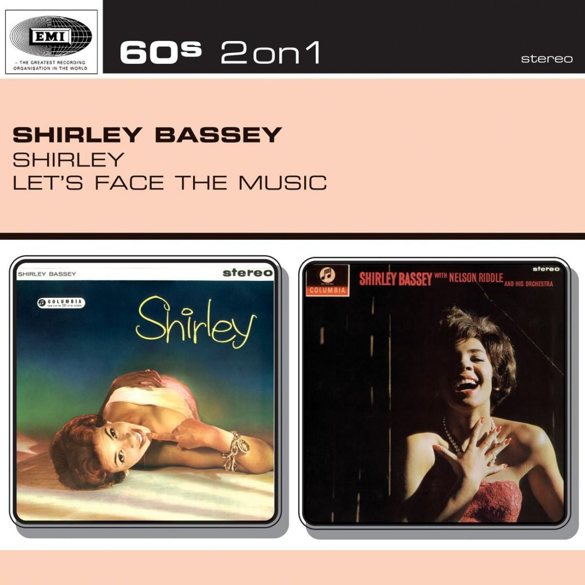 Shirley Bassey – Let's Face the Music vinyl record cover
