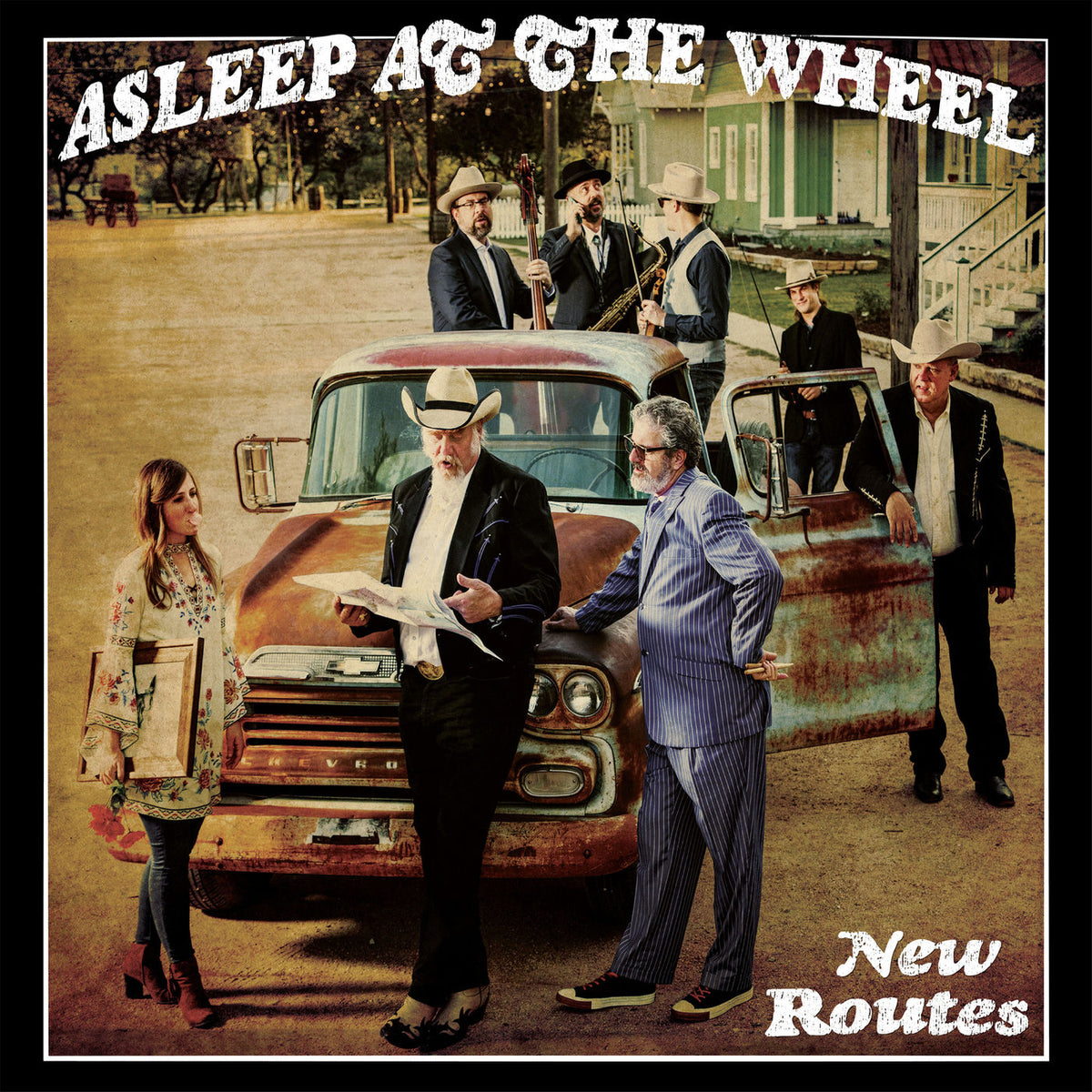 Asleep At The Wheel – New Routes vinyl record cover