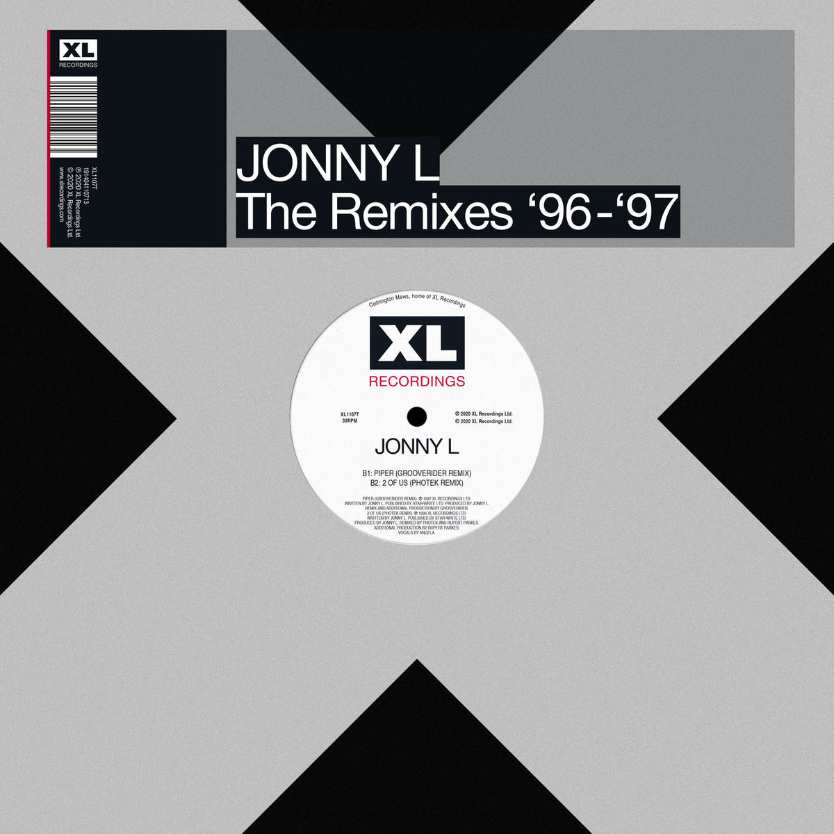Jonny L – Remixes '96 - '97 vinyl cover