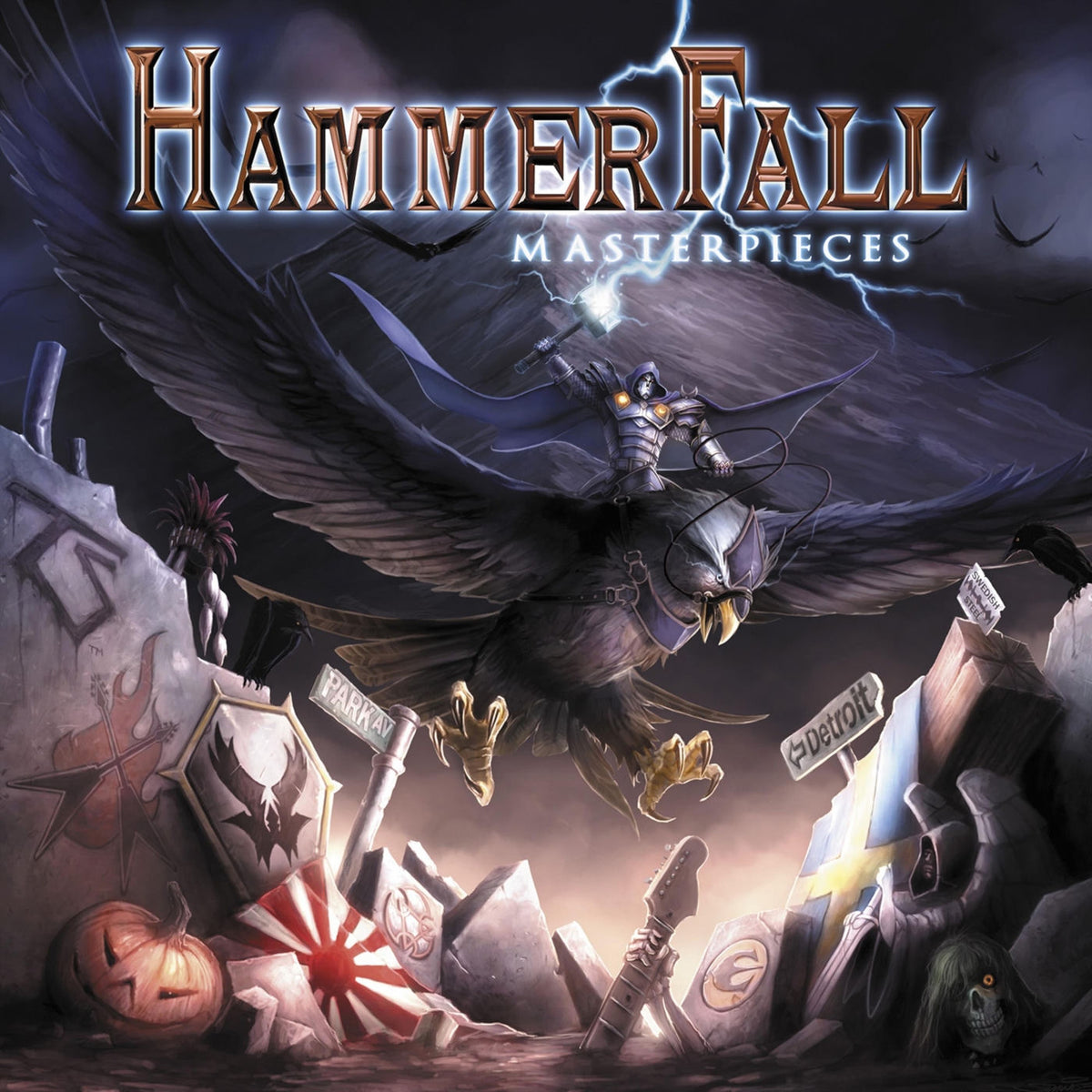 Hammerfall – Masterpieces (2 Lp's) vinyl record cover