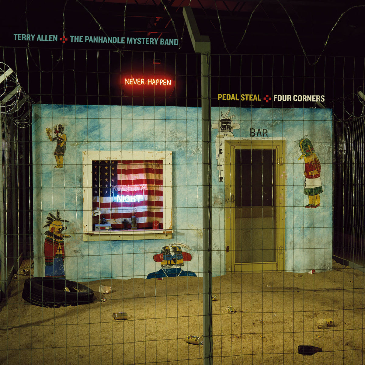 Terry Allen – Pedal Steal + Four Corners vinyl cover