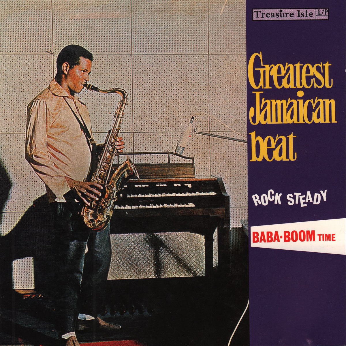 Various Artists – Greatest Jamaican Beat (ROCK STEADY BABA BOOM TIME) (COLOURED) vinyl record cover