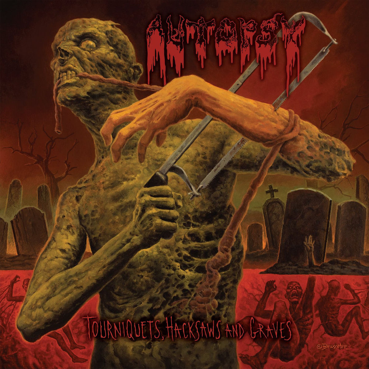Autopsy – Tourniquets, Hacksaws and Graves vinyl record cover
