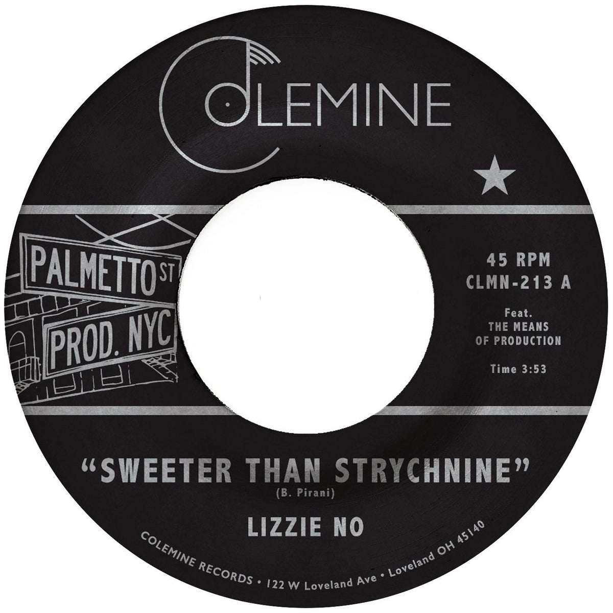 Lizzie No – Sweeter Than Strychnine / Stop Bothering Me vinyl cover