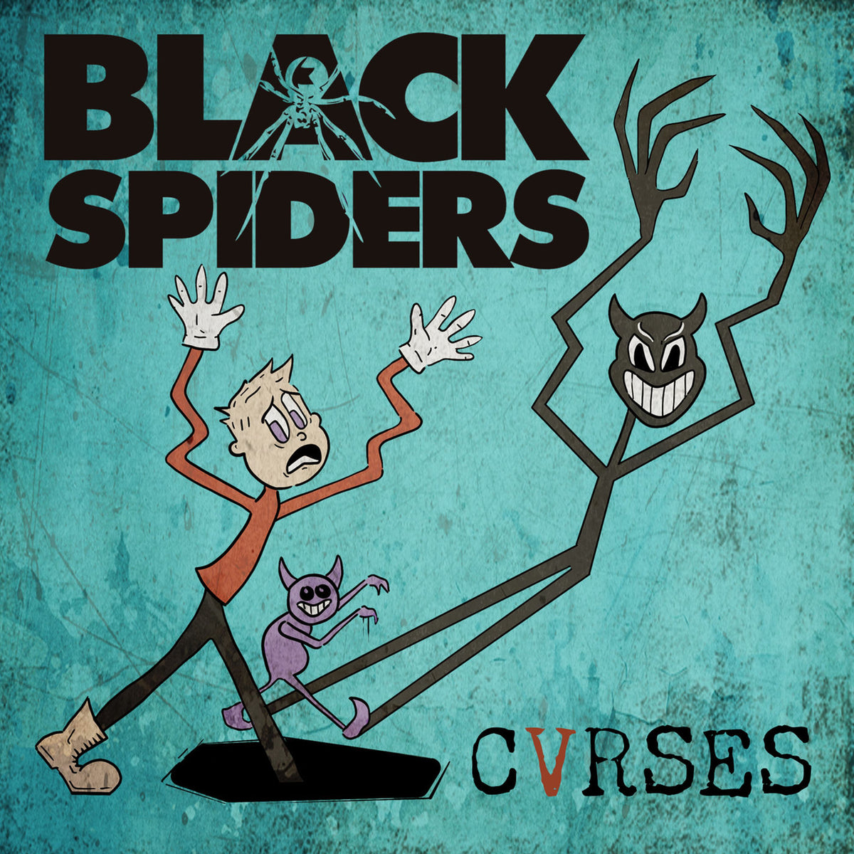 Black Spiders – Cvrses vinyl record cover