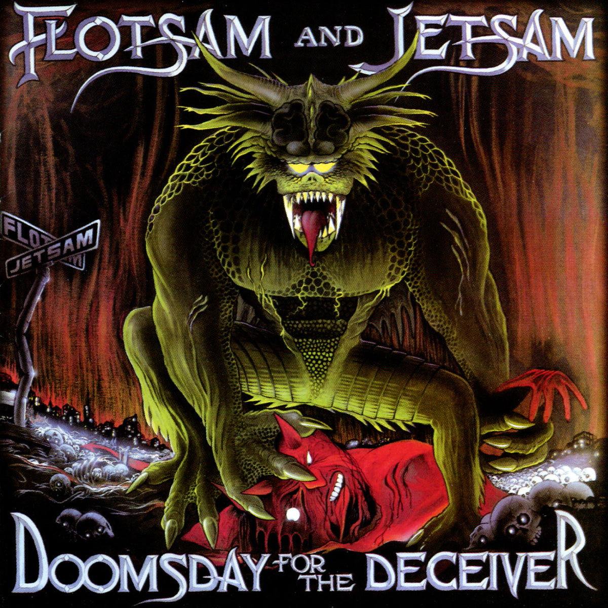 Flotsam and Jetsam – Doomsday for the Deceiver vinyl record cover