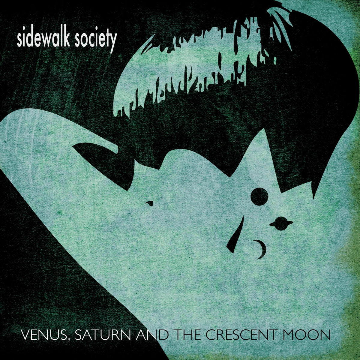 Sidewalk Society – Venus, Saturn And The Crescent Moon vinyl record cover