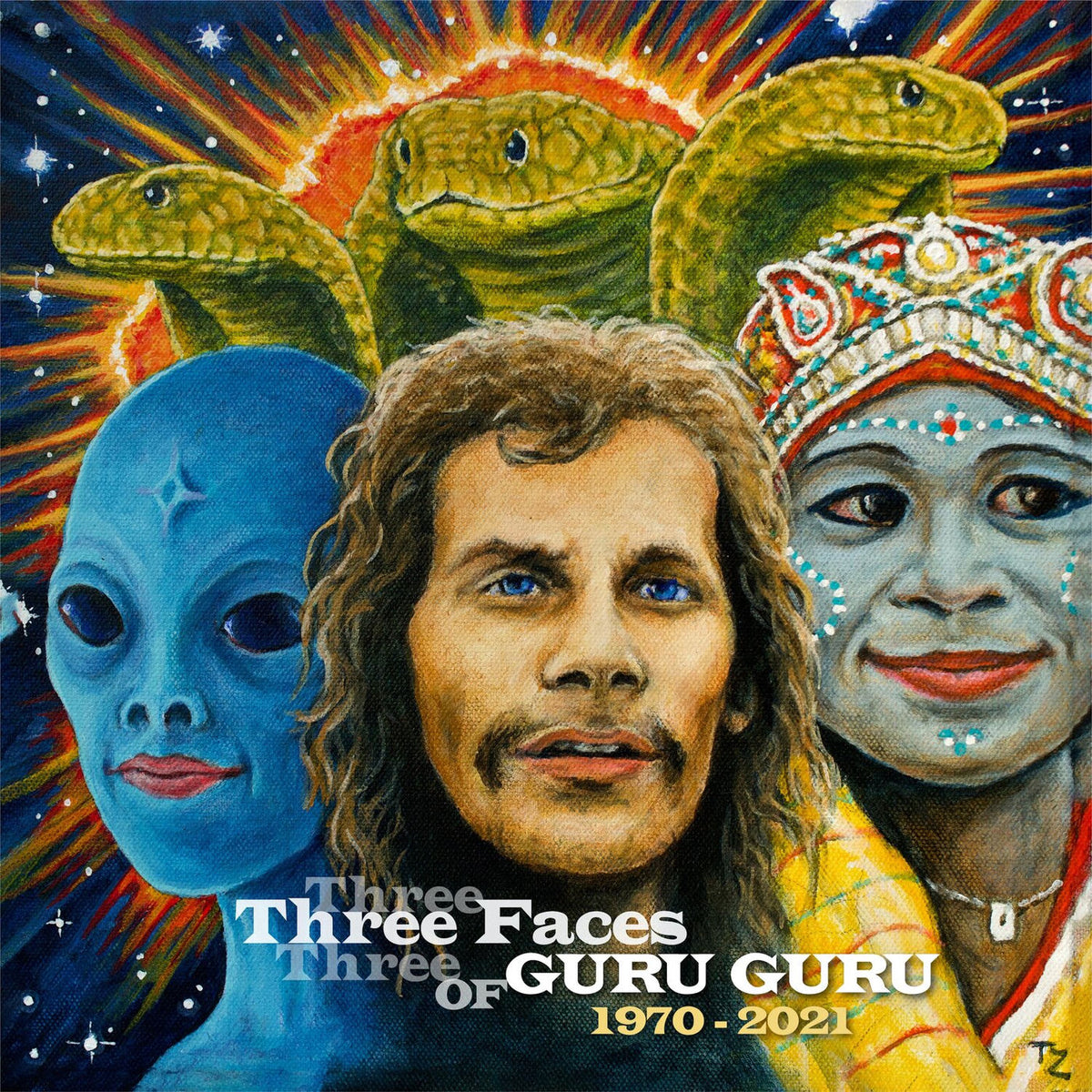 Guru Guru – Three Faces of Guru Guru vinyl record cover