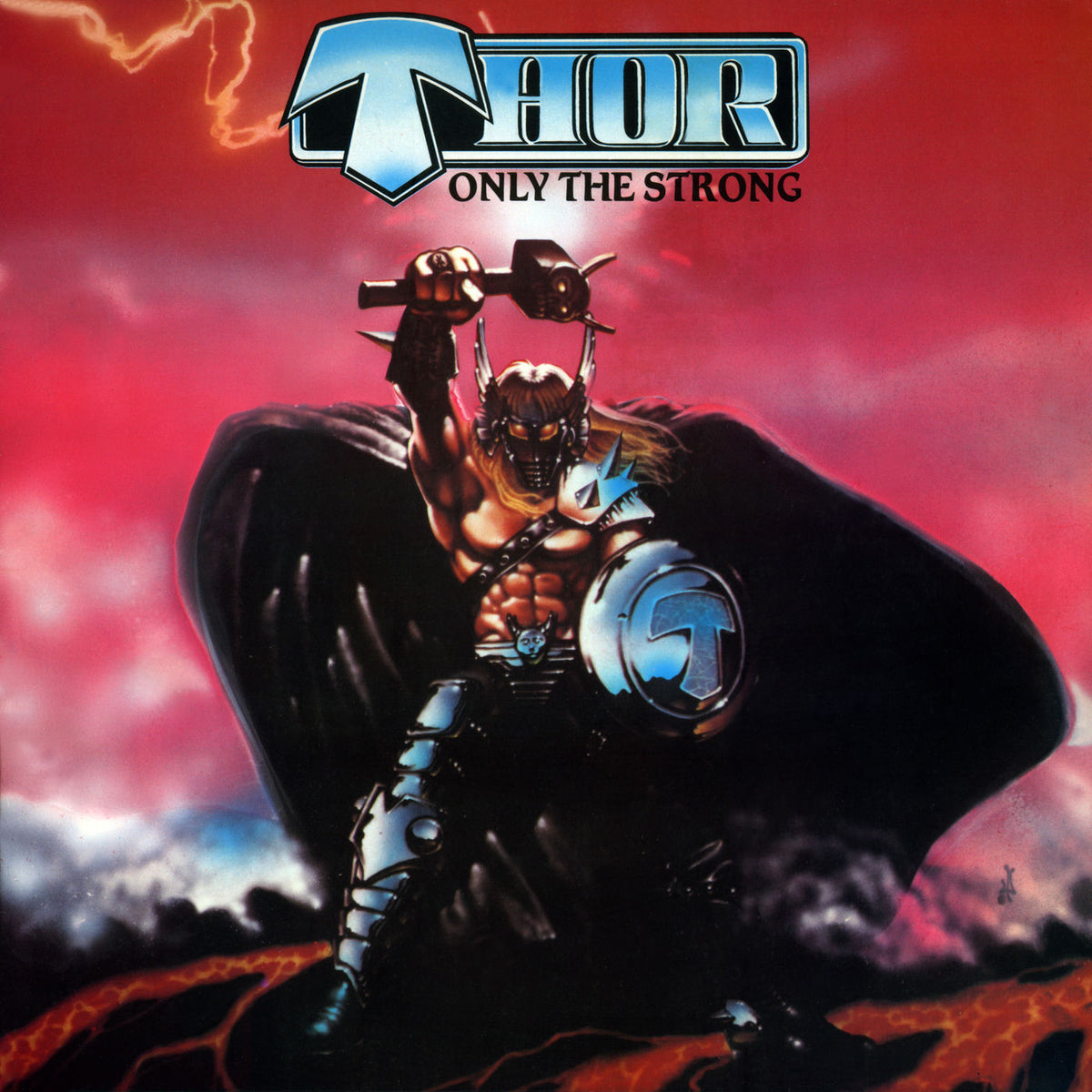Thor – Only the Strong vinyl record cover