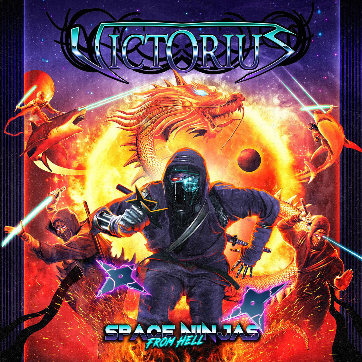 Victorius – Space Ninjas From Hell vinyl record cover