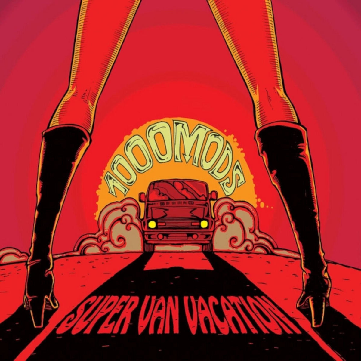 1000Mods – Super Van Vacation (2LP) vinyl record cover