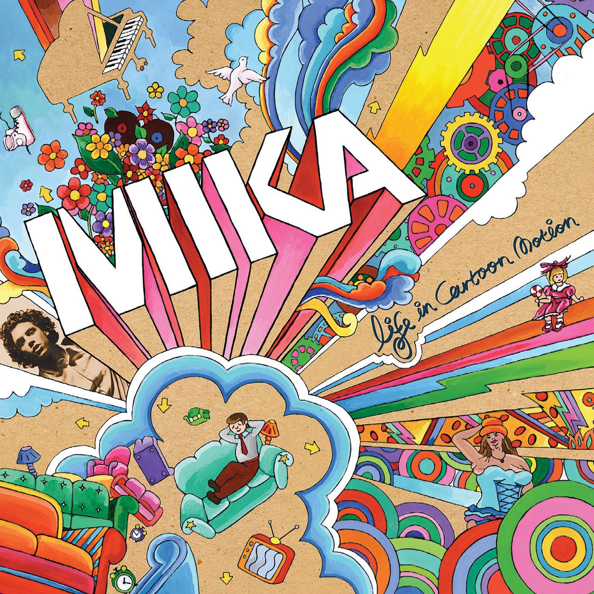 Mika – Life In Cartoon Motion (2LP) vinyl record cover