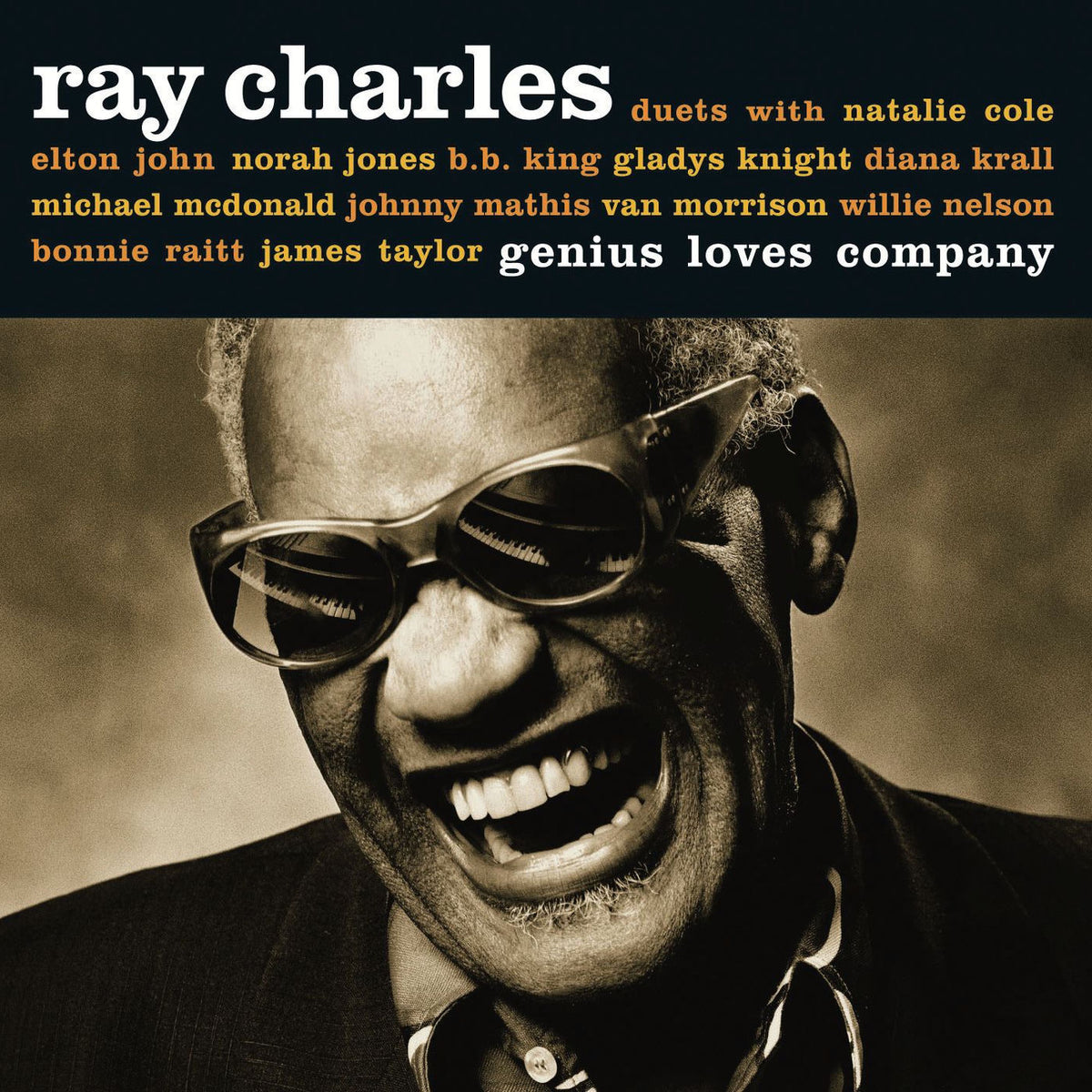 Ray Charles – Genius Loves Company (140 Gram Vinyl, Gatefold LP Jacket) (2 Lp's) vinyl record cover