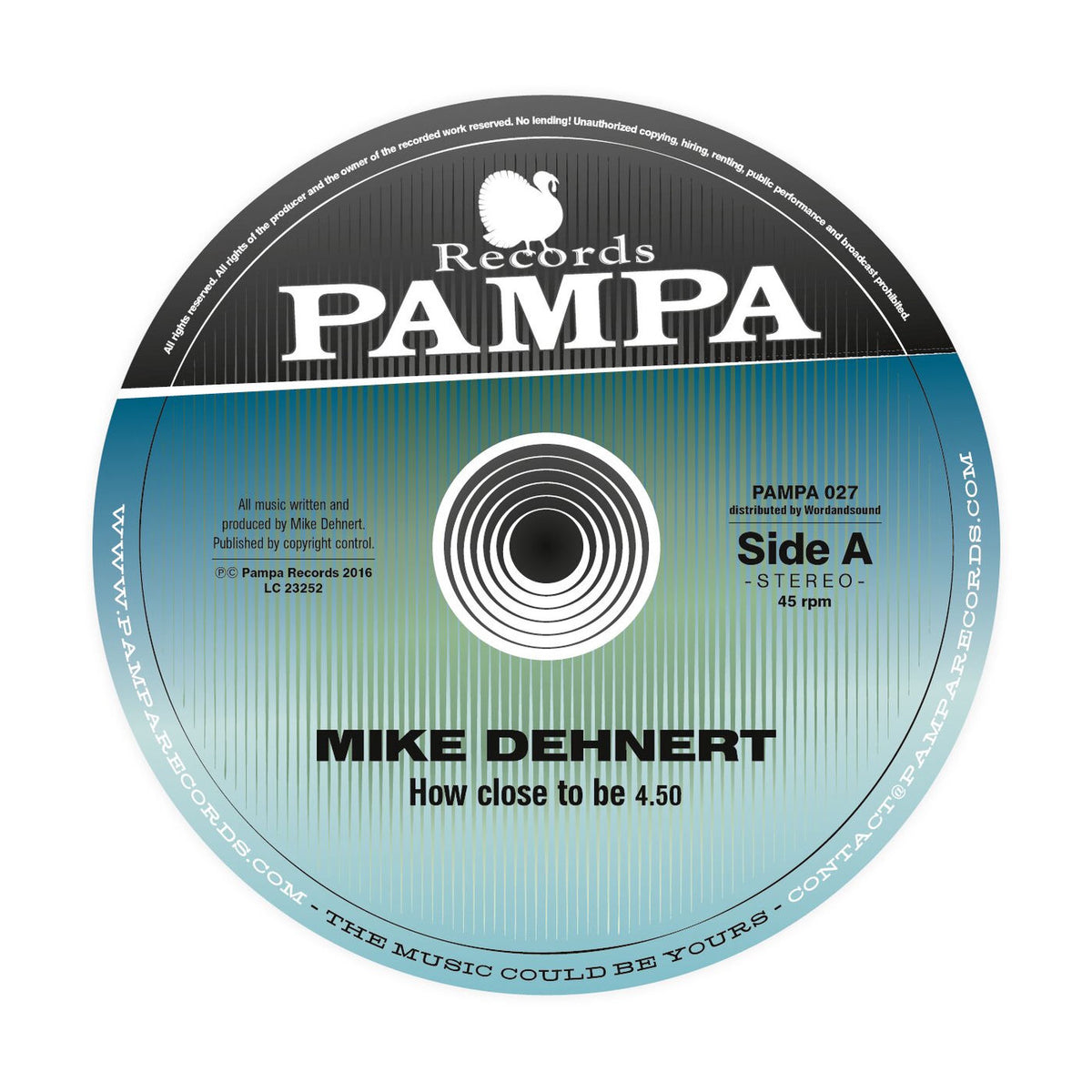 Mike Dehnert – How Close vinyl cover
