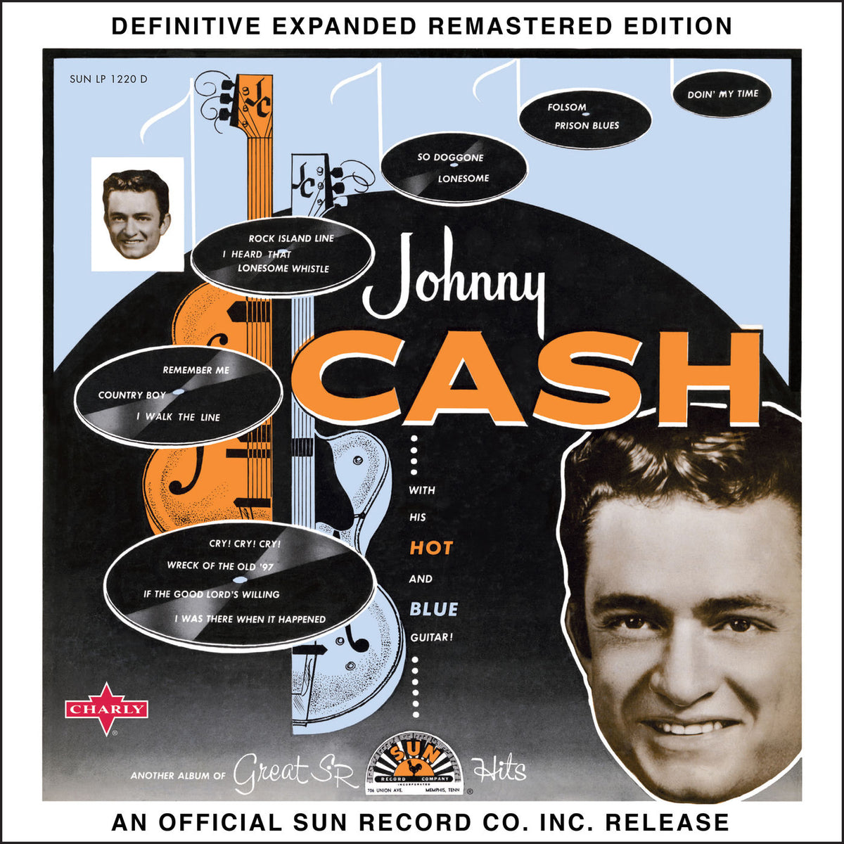 Johnny Cash – Johnny Cash With His Hot And Blue Guitar (Limited Blue Vinyl) vinyl record cover