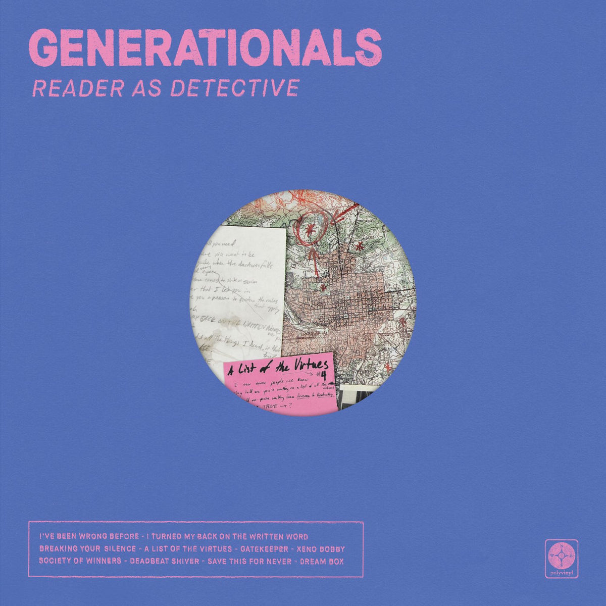 Generationals – Reader As Detective vinyl record cover