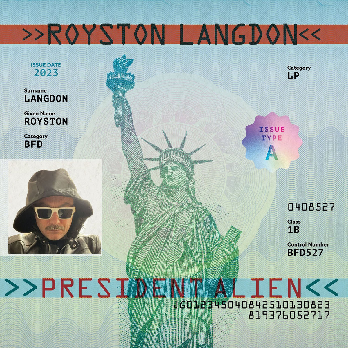 Royston Langdon – President Alien vinyl record cover
