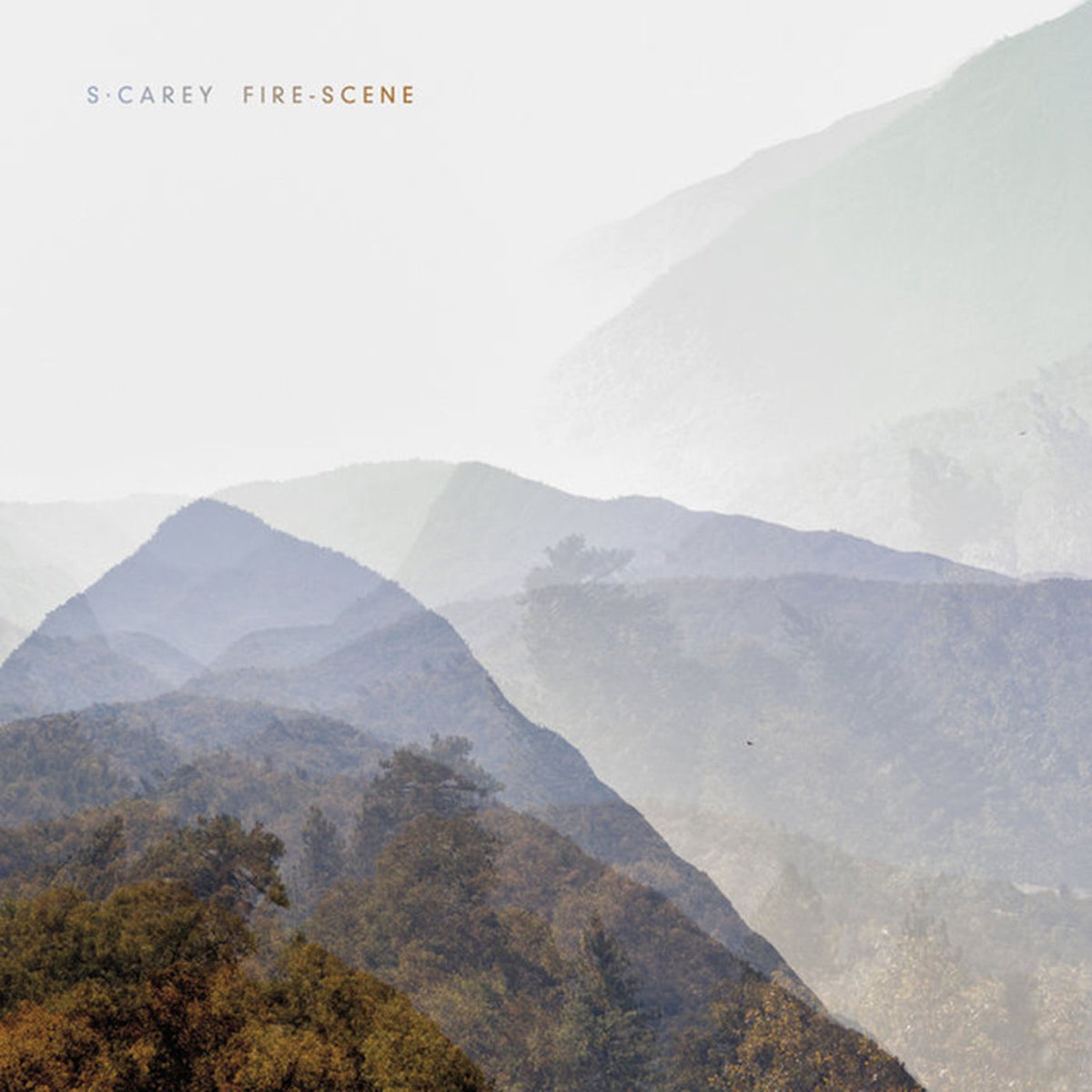 S. Carey – Fire-scene b/w Chrysalis vinyl cover