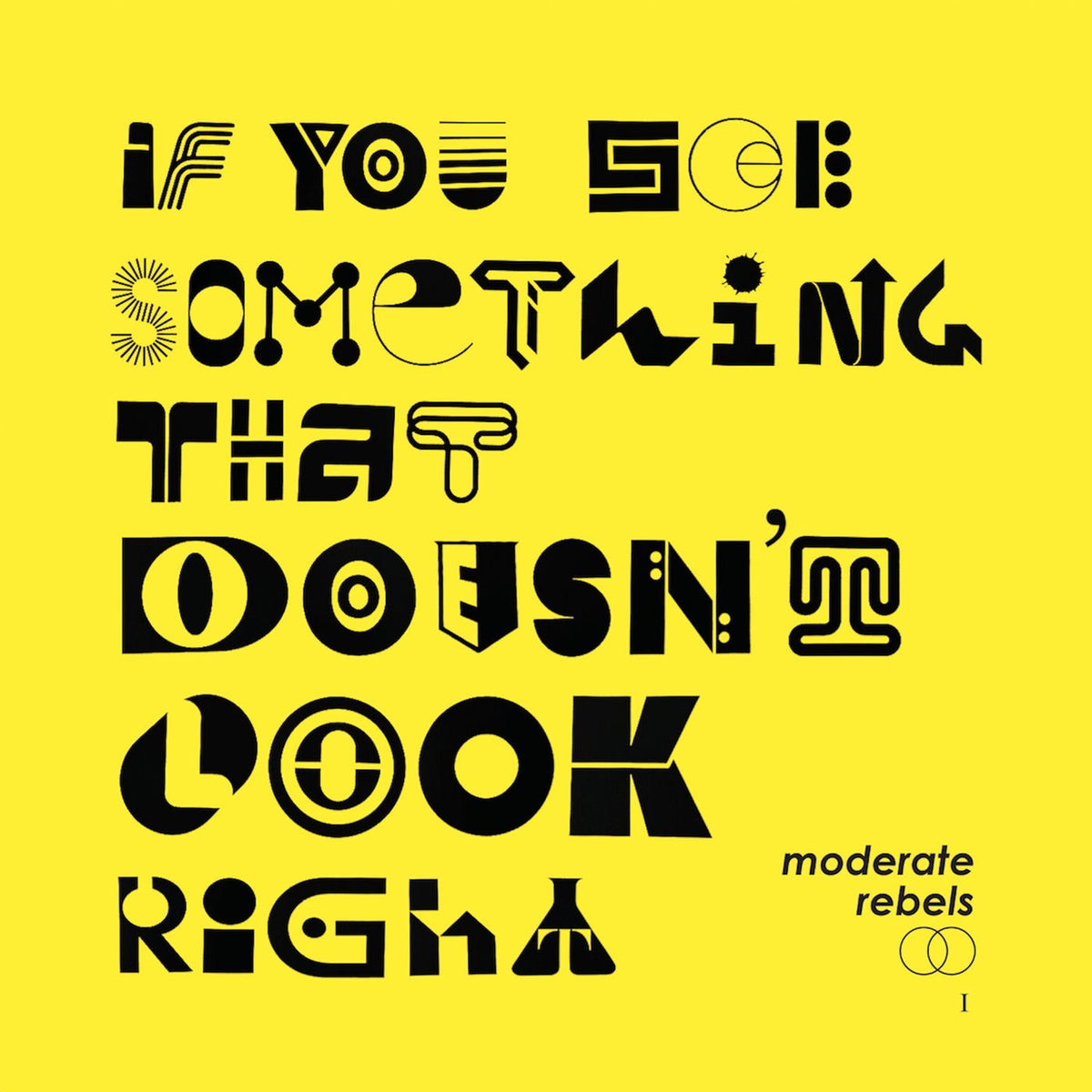 Moderate Rebels – If You See Something That Doesn't Look Right vinyl record cover