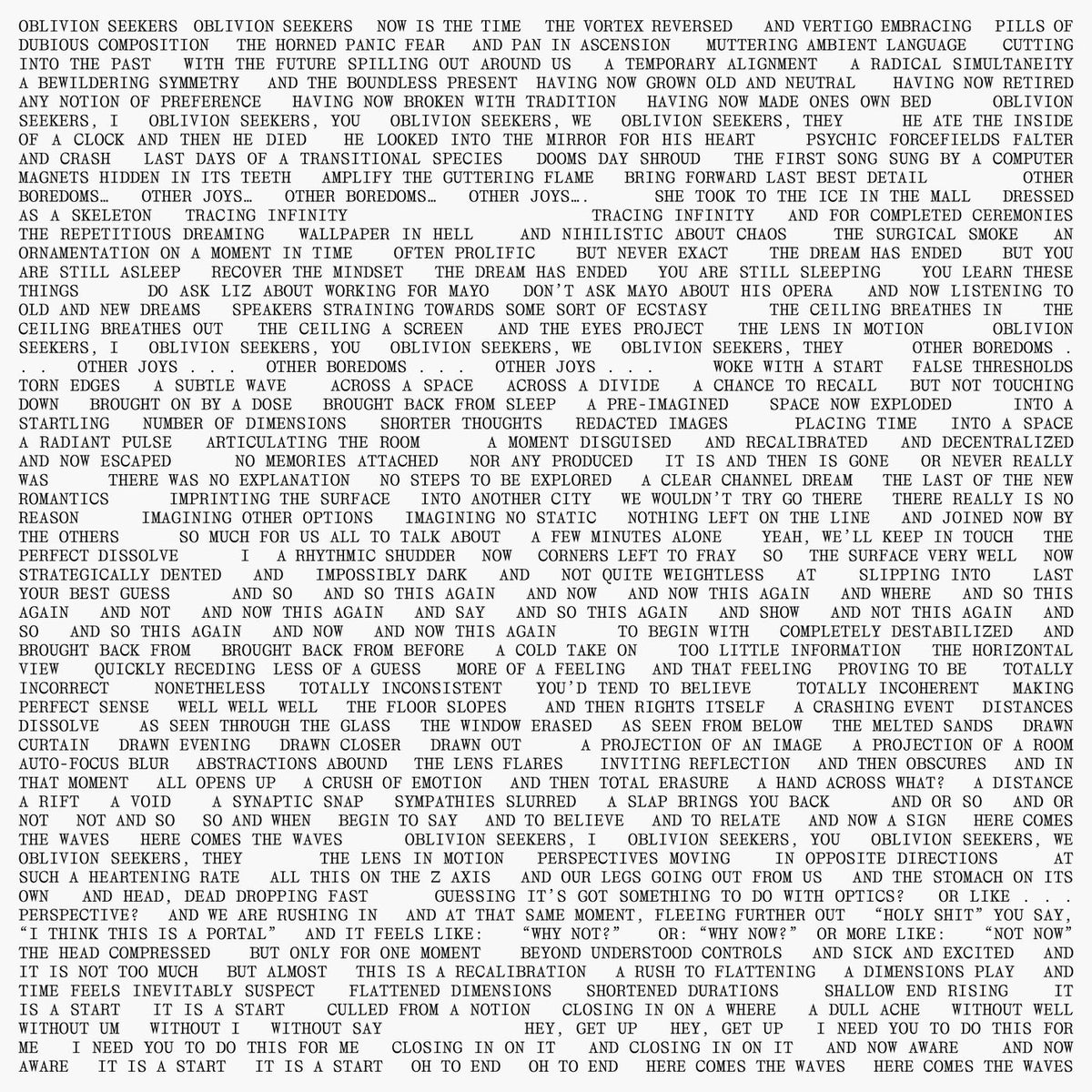 Ben Vida – Oblivion Seekers vinyl record cover